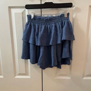Blue aerie Ruffled Skirt
